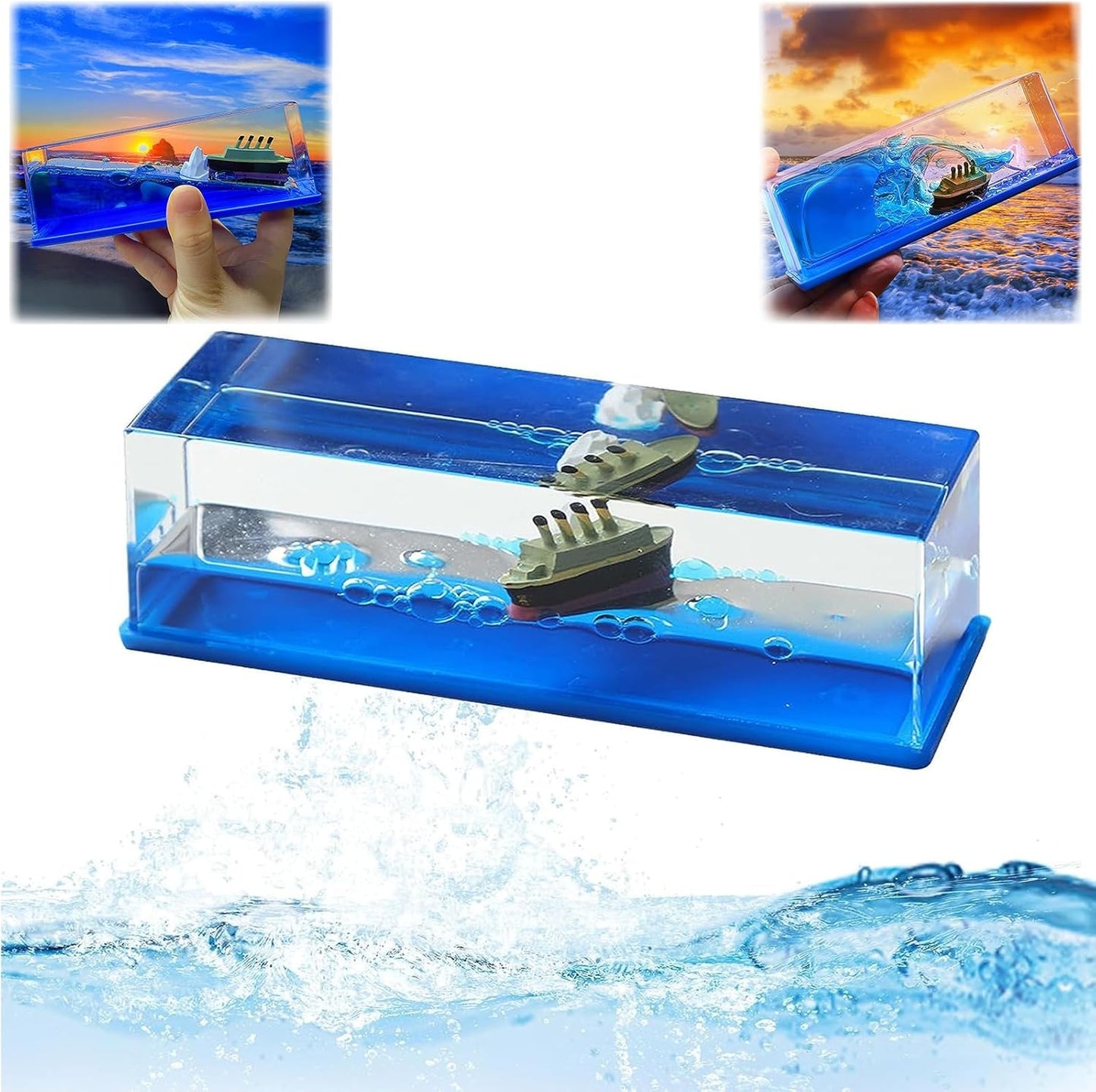 TITANIC Cruise Ship Fluid Drift Bottle